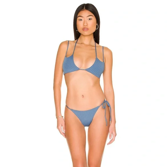 TULAROSA ❤️‍🔥 IMANI BOTTOMS NWT IN ARCTIC BLUE SIZE MEDIUM - Picture 2 of 12